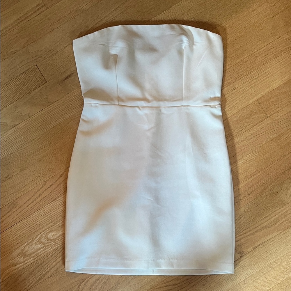 Abbeline Strapless Cream Dress